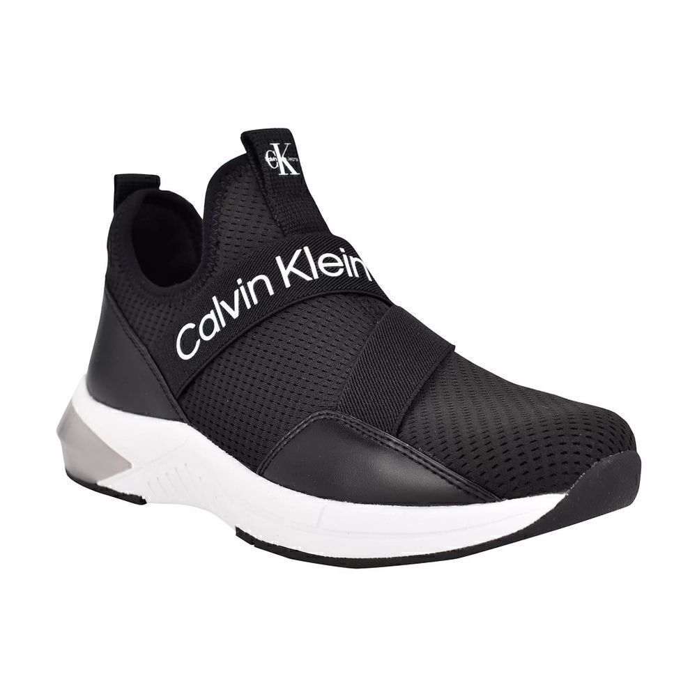 New! CALVIN KLEIN JEANS Women's Sadie Black Slip-on Sneakers Shoes Size 8